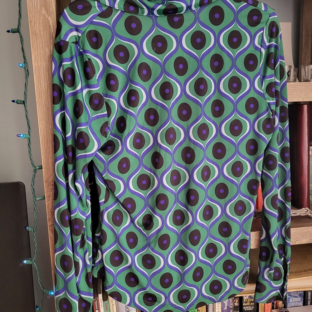 Retro patterned blouse - Picture 6 of 6